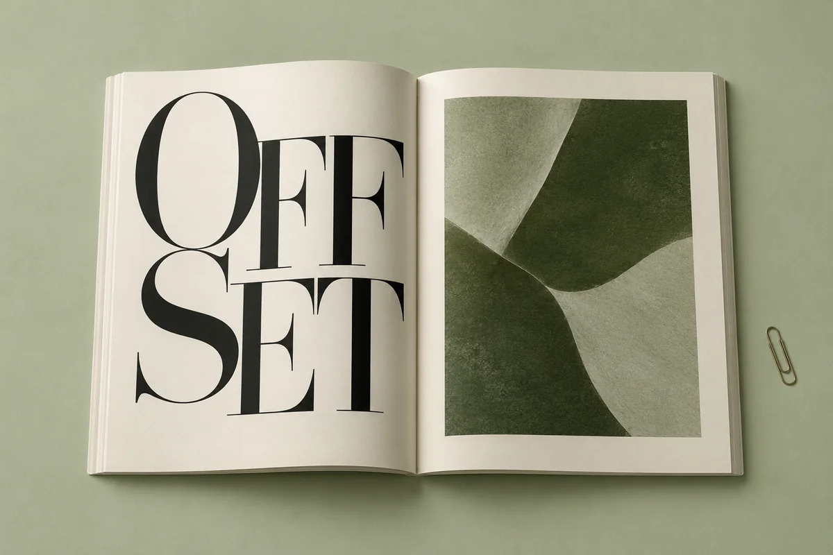 OFFSET — Editorial identity concept